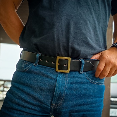 ã©ãããŒã«ãAGE CRAFT-01(38mm) ãXLãµã€ãºãBELT-AC01-BK-SV-XLã1639651ã