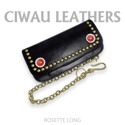 Ciwau leathers【ロゼット　ロング】ブラック【1584888】