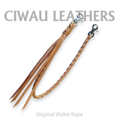 Ciwau leathers　【ウォレットロープ　四つ編みロープ51cm】ナチュラル【1578924】