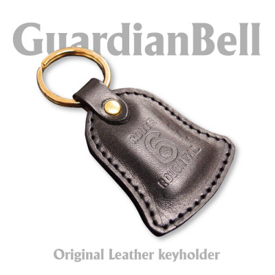 Roughtail leather works【ガーディアンベル レザーキーホルダー】ブラック【1482243】