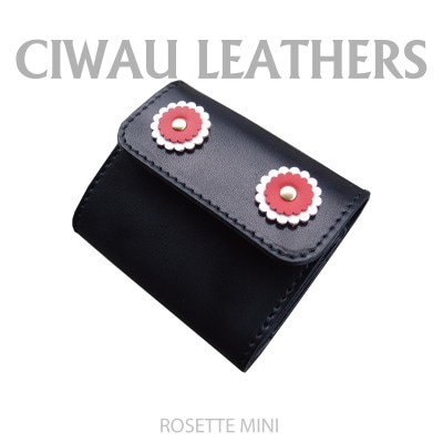 Ciwau leathers【ロゼット　ミニ】ブラック【1584901】