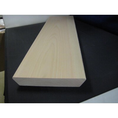 茨城県産材の檜(ヒノキ)で作った1枚板のまな板L型【1256510】