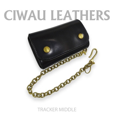 Ciwau leathers【トラッカー　ミドル】ブラック【1584862】