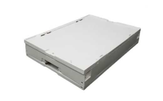 松本産業 折りたたみコンテナ 50L ホワイト フタ付き 1面扉付 ( CWCF50IV ) キャンプ アウトドア 収納 大容量 収納ボックス サバゲー 耐久性抜群 折り畳み式 おしゃれ収納 インテリア整理 国産 茨城県 潮来市 (A28-013)