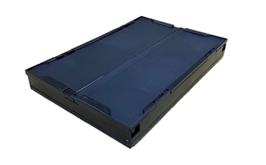 松本産業 折りたたみコンテナ 75L ブラック フタ付き ( F75BL ) キャンプ アウトドア 収納 大容量 収納ボックス 折り畳み式 頑丈設計 サバゲー グランピング 引っ越し 整理整頓 耐久性抜群 国産 茨城県 潮来市 (A28-014)