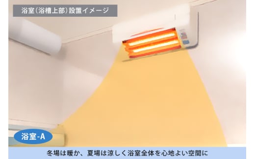 浴室用 涼風暖房機 SDG-1200GBM 1台 防水仕様 グラファイトヒーター搭載 壁面取付型 ヒートショック対策 人感センサー付き 高須産業 日本製 施工工事別途必要 茨城県 潮来市 (A41-002)