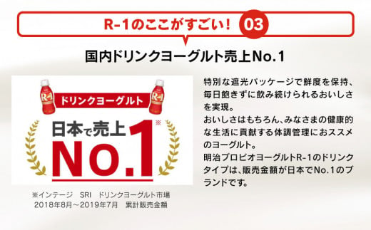 プロビオヨーグルト R-1 ドリンクタイプ 112g×24本セット ヨーグルトドリンク