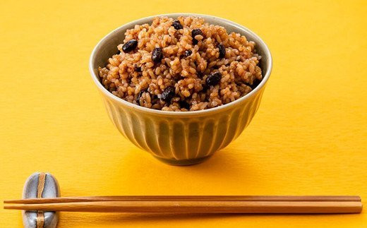 【定期便 全3回 隔月お届け】寝かせ玄米ごはんパック 小豆ブレンド (180g×24食)×3回 [0883]