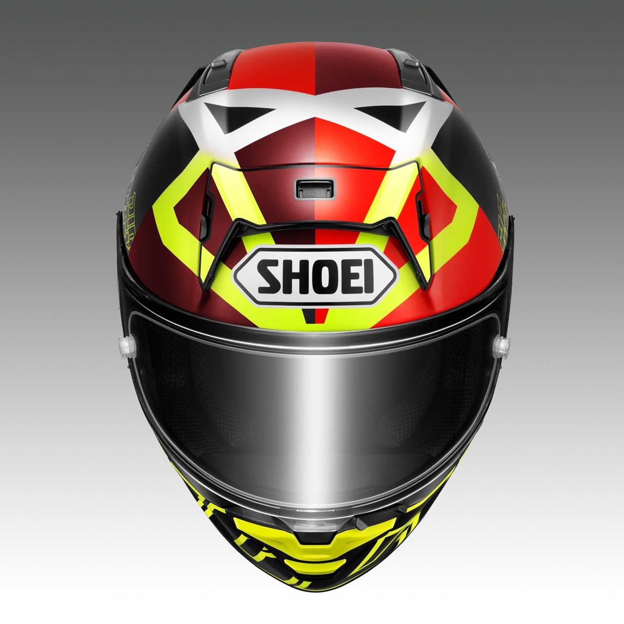 SHOEIヘルメット【X-Fifteen DIGGIA 2 (YELLOW／RED)】XXL フィッティングチケット付き｜エックスフィフティーン レイニー フルフェイス バイク ツーリング ショウエイ [2172]