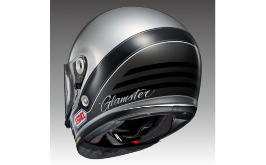 SHOEIヘルメット【Glamster ABIDING (GREY／SILVER)】L フィッティングチケット付き｜フルフェイス バイク ツーリング レトロ ネオクラシック グラムスター アバイディング ショウエイ [1326]
