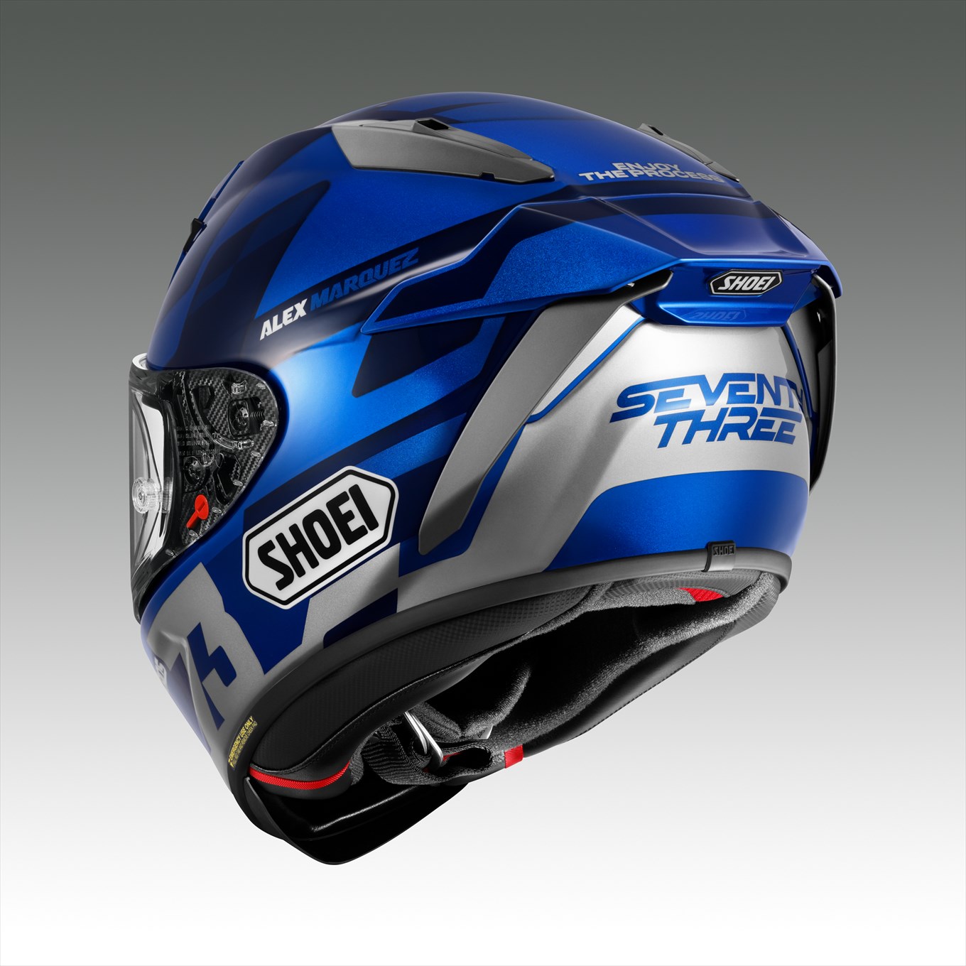 SHOEIヘルメット【A.MARQUEZ73 V3】XL フィッティングチケット付き｜エックスフィフティーン アレックス マルケス セブンティスリー ブイスリー フルフェイス バイク ツーリング レーサー ショウエイ ヘルメット [1985]