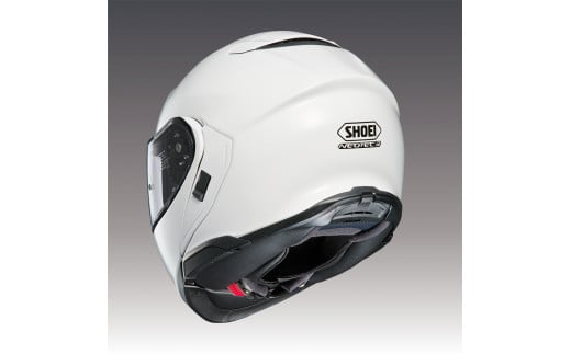 SHOEIヘルメット「NEOTEC 3 ルミナスホワイト」XL フィッティングチケット付き｜フリップアップ システムヘルメット ネオテック フルフェイス フェイスカバー バイク ツーリング ショウエイ [1333]