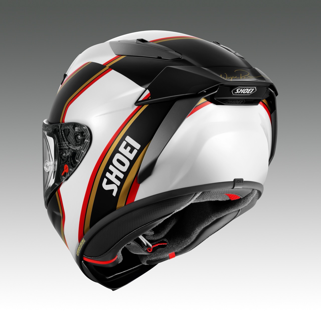 SHOEIヘルメット【X-Fifteen RAINEY (WHITE／BLACK)】S フィッティングチケット付き｜エックスフィフティーン レイニー フルフェイス バイク ツーリング ショウエイ [2174]