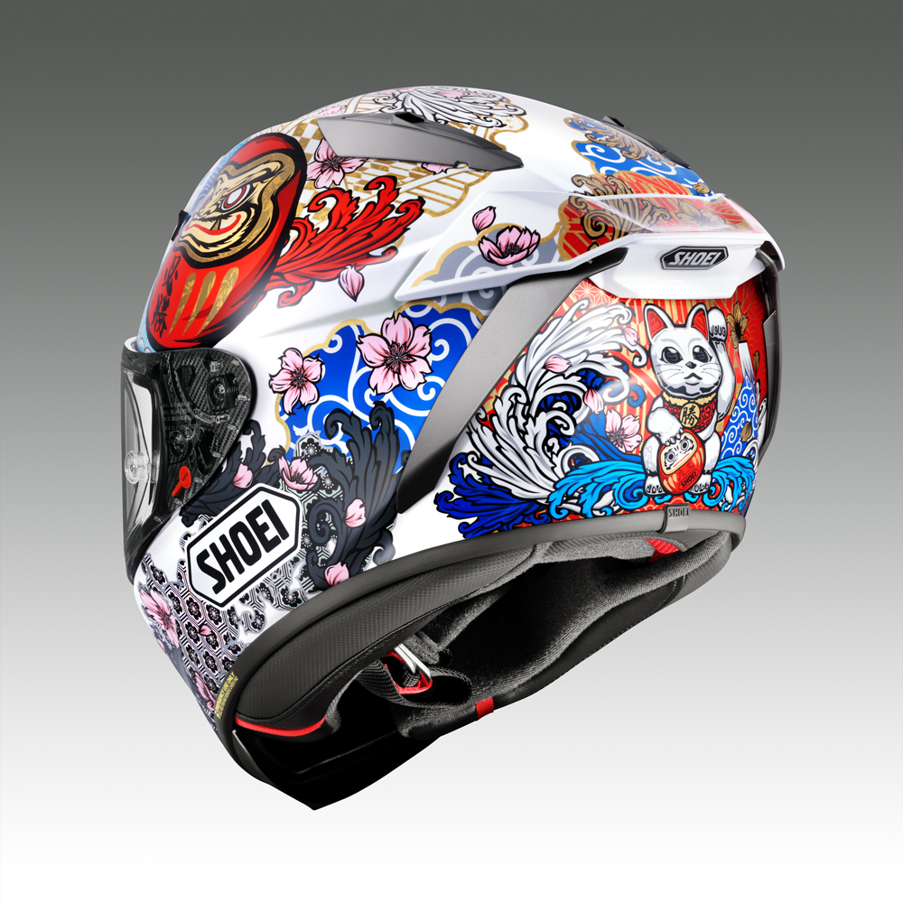 SHOEIヘルメット【X-Fifteen MARQUEZ MOTEGI5 TC-6】XL フィッティングチケット付き｜エックスフィフティーン マルク マルケス モテギ フルフェイス バイク ツーリング レーサー ショウエイ ヘルメット [1991]