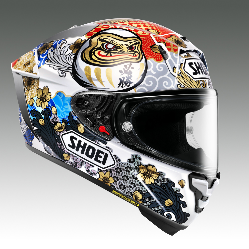 SHOEIヘルメット【X-Fifteen MARQUEZ MOTEGI5 TC-6】S フィッティングチケット付き｜エックスフィフティーン マルク マルケス モテギ フルフェイス バイク ツーリング レーサー ショウエイ ヘルメット [1988]