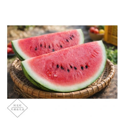 【阿見町共通返礼品】茨城県阿見町産大玉すいか(羅王ザ・スイート)2L(1玉)1箱7.5kg【1713048】