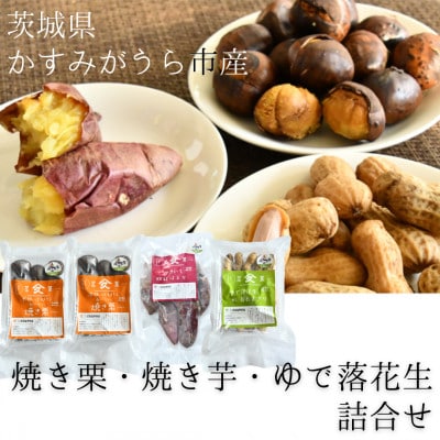 焼き栗・焼き芋・ゆで落花生 詰合せ【配送不可地域：離島】【1070026】