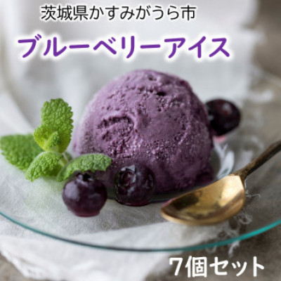 『ブルーベリーやすだ』の濃厚ブルーベリーアイス　7個セット【配送不可地域：離島】【1452589】