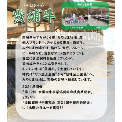 ご当地牛 霞浦牛(かほぎゅう) ステーキ食べ比べ4枚セット(200g×2枚/100g×2枚)【配送不可地域：離島】【1704738】