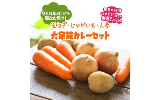 主婦の味方！大家族カレーセット（玉ねぎ４kg＆じゃがいも３kg＆人参３kg）【令和4年3月から順次お届け】 [BI158-NT]