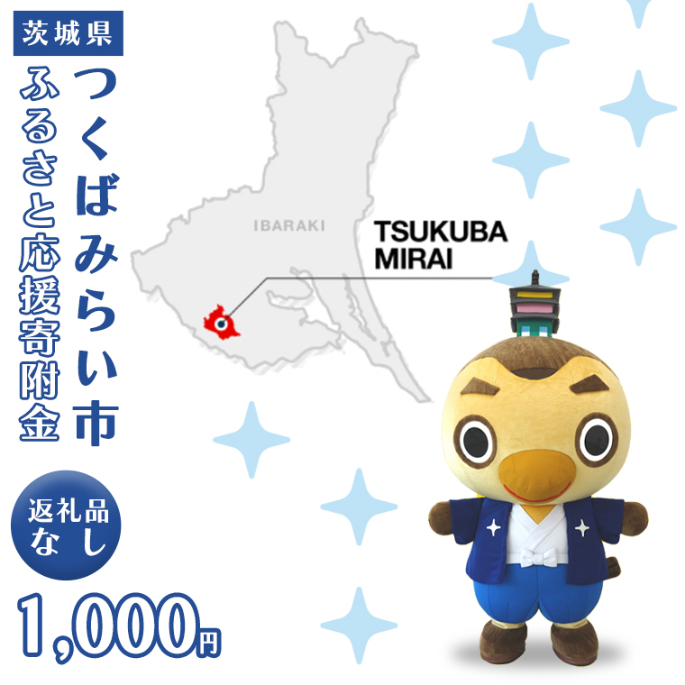 【 返礼品なし 】 茨城県 つくばみらい市 ふるさと応援寄附金 （ 1,000円 )	 [BH15-NT	]