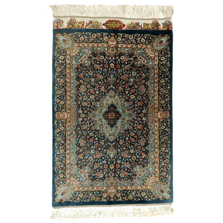 手織りアフガニスタン絨毯(ハイグレード)玄関マットサイズ 無き 78×118cm