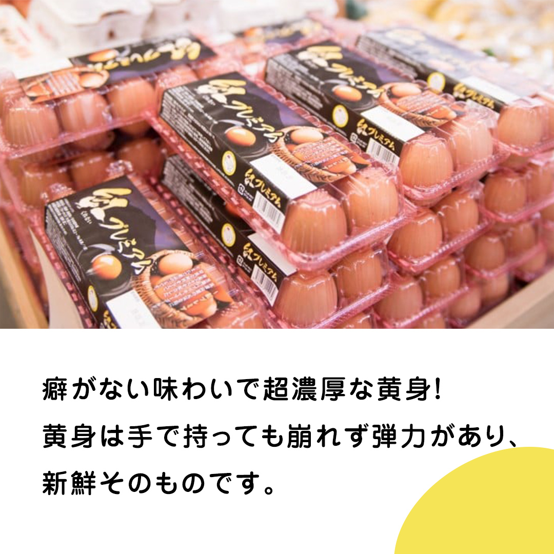 【 お歳暮 】 紅プレミアム 卵 30個 （ 25個 入り ＋ 割れ保障 5個 ） 熨斗付き 御歳暮  独自飼料 濃厚 おいしい玉子 玉子 たまご サンサンエッグ タンパク質 [CX02-NT]