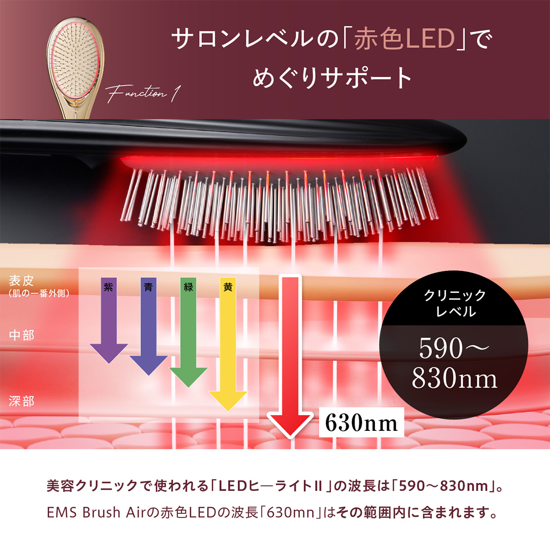 WAVEWAVE EMS Brush Air クッションブラシ ホワイト EMS ブラシ クッションブラシ マイクロカレント マイナスイオン 赤色LED 潤い 艶 光エステ ヘアブラシ 頭皮ケア 美容 ヘアケア ブラッシュエアー ブラシエアー ウェイブウェイブ 誕生日 プレゼント 実用的 頭皮マッサージ 家電 電化製品 新生活 プレゼント 新生活応援 日用品 美容機器 必要なもの 便利 おすすめ 一人暮らし 二人暮らし 必要 [AG231-NT]