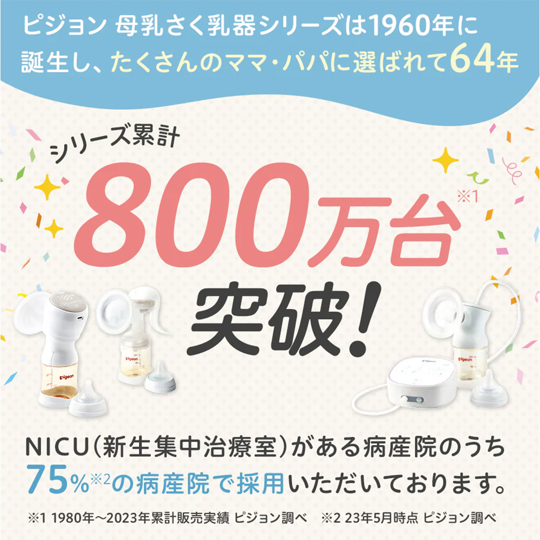 【 ピジョン 】 母乳アシスト さく乳器 電動 handy fit+（ハンディフィット+） ベビー用品 赤ちゃん 搾乳器 ハンディフィット 搾乳機  [BD123-NT]