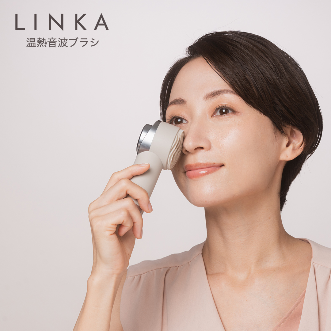 LINKA ヒートソニック（温熱音波ブラシ） LINKA リンカ 美容 洗顔 美顔器 美肌 エステ 化粧品 洗顔ブラシ[EV12-NT]