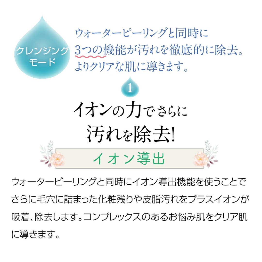 美ルル アクアルファクラシック（ウォーターピーリング美顔器）ホワイト 超音波 ウォーターピーリング 美顔器 イオン導出 イオン導入 保湿 リフトアップ エイジングケア 毛穴ケア 美肌 belulu New AquaRufa classic ギフト プレゼント[DD76-NT]