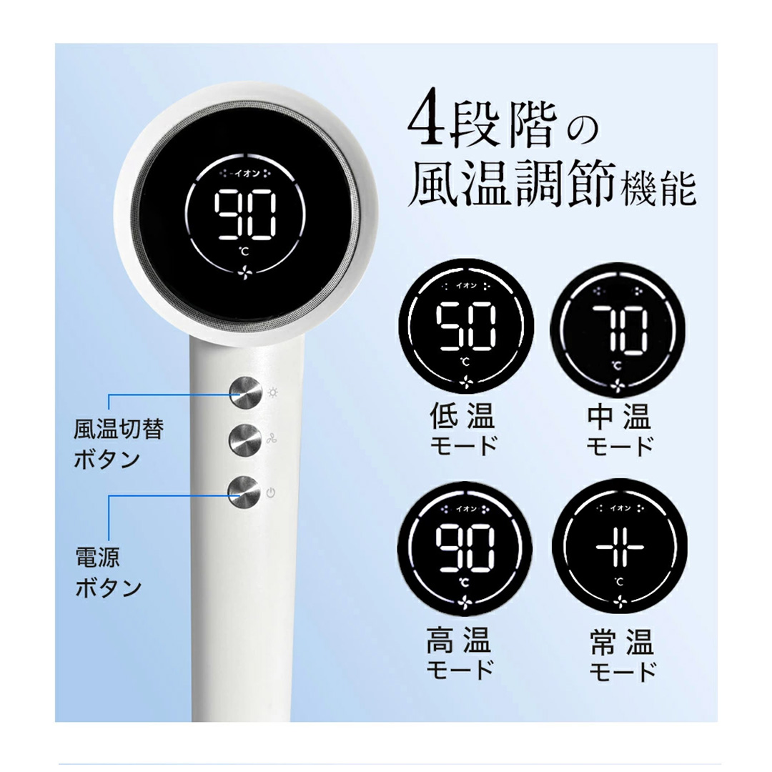 美ルル イオン ユーロス（速乾マイナスイオンドライヤー) チャコールブラック 速乾マイナスイオンドライヤー 大風量 22m/s マイナスイオン 低温 温風 冷風 ヘアドライヤー 美髪 ギフト[DD87-NT]