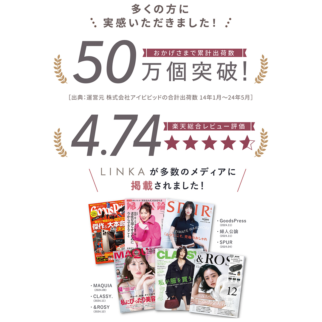 LINKA ウェアラブル 7LED マスク リンカ 美顔器 美容 LED美容 光美容 エステ [EV19-NT]