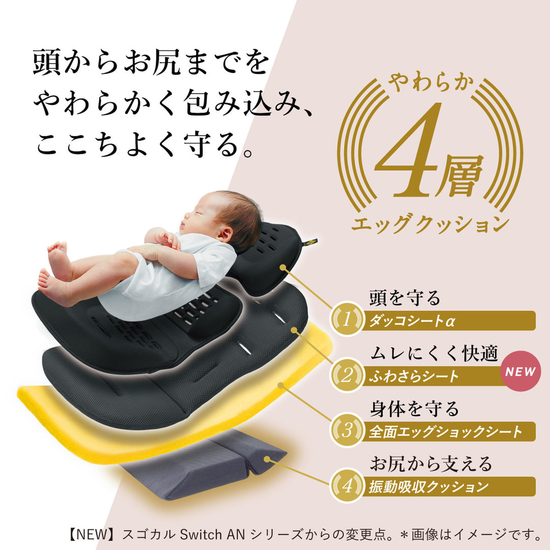 【 コンビ 】ホワイトレーベル スゴカルSwitch エッグショック AS ( アッシュグレー ) 119029 ベビーカー a型 コンパクト 軽量 軽い 赤ちゃん ベビー  子供 こども 子育て お出かけ  combi ベビー用品 出産準備 出産 [AA61-NT]