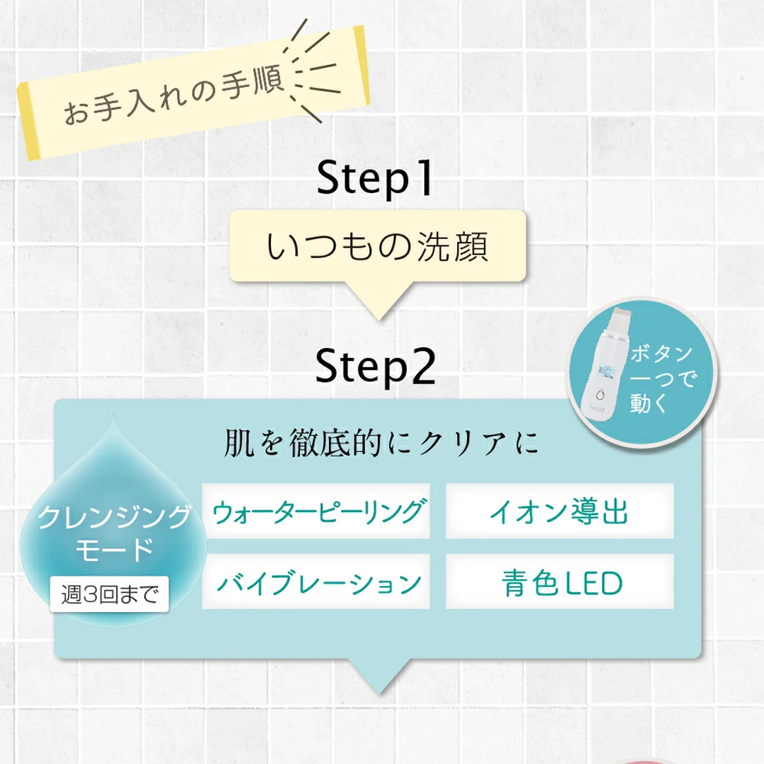 超音波 ウォーターピーリング 【 NEW 美ルル アクアルファ 】 グロッシィホワイト 美ルル モイスチャージェル b2付 EMS 美顔器 クレンジング 美容 イオン 振動 エステ ウォーターピーリング パッティング LED 美容家電 自宅エステ 自宅ケア [DD08-NT]