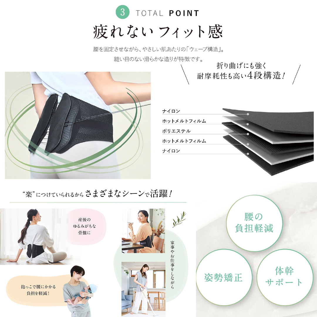 WAVE WAVE LUMBER BELT ç£åŸã±ã¢ 骚ç€ã±ã¢ å§¿å¢ç¯æ£ 骚ç€ãã«ã äœå¹¹ãµããŒã è
°çã±ã¢ ãµããŒããã«ã è
°ãã«ã è
°çšãã«ã ç£åŸ å¥åº·ã°ã㺠ãã«ã è£æ£ å§¿å¢ ç«è è£æ£ãã«ã ã®ãã å¥³æ§ ç·æ§ ãã¬ãŒã³ã ã³ã«ã»ãã åãè
° 骚ç€åºç ãŠã§ã€ããŠã§ã€ã