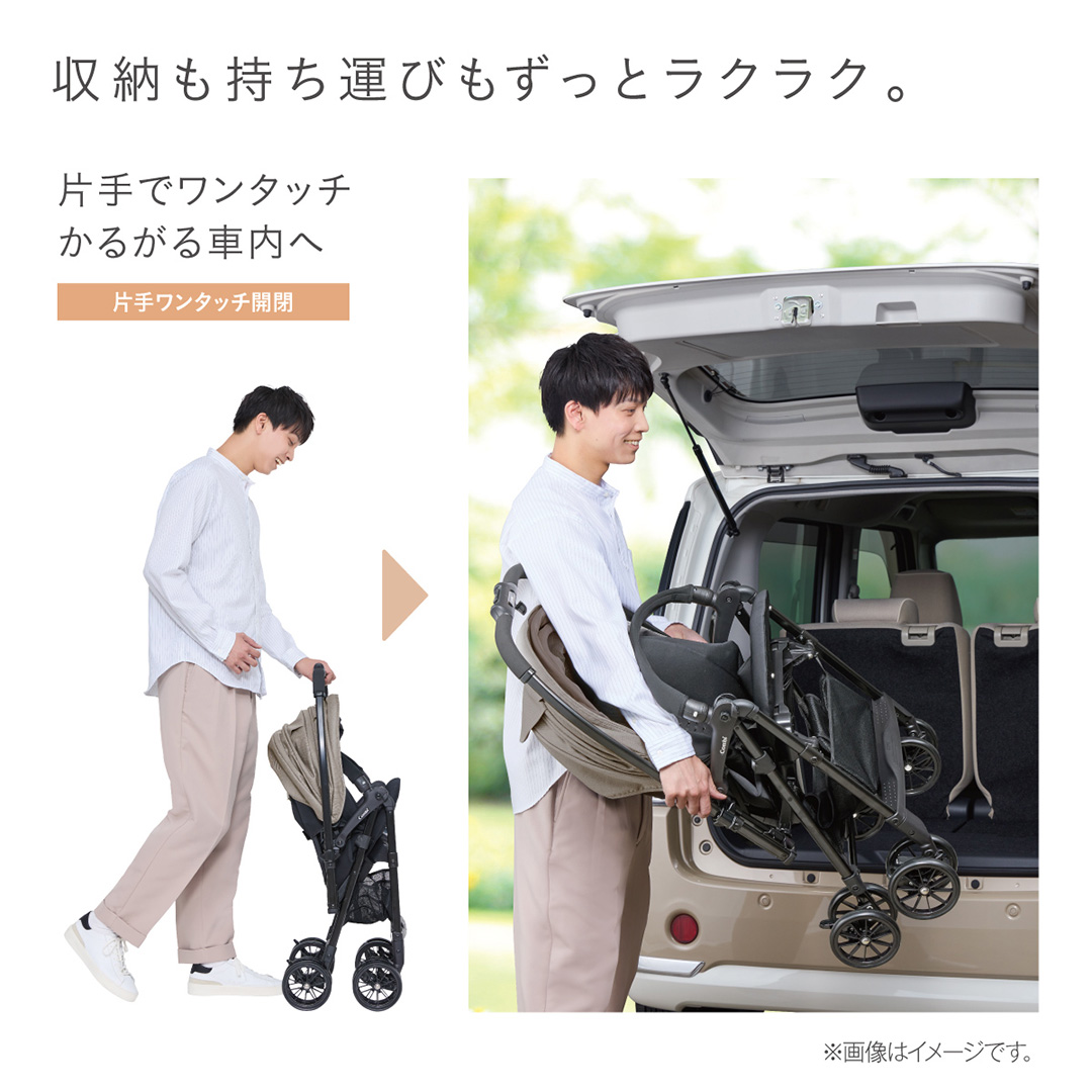 【コンビ】スゴカルL long エッグショック SL グリーン（GR）119896 ベビーカー a型 軽量 コンパクト 4歳まで ベビー用品 出産準備 出産　［AA97-NT］