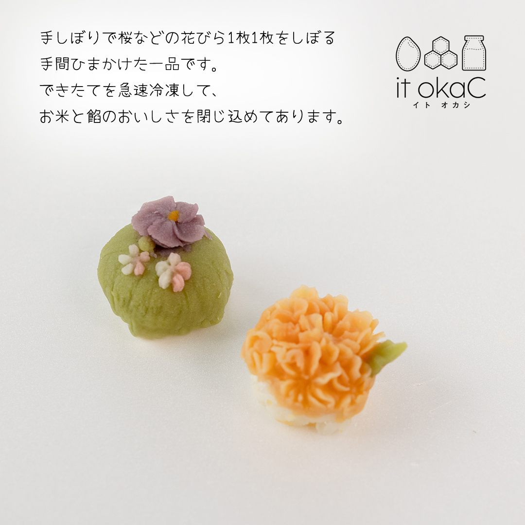 花あんおはぎ 9個入 おはぎ 和菓子 あんこ 小豆 白あん お菓子 花 プレゼント ギフト 贈り物 手土産 かわいい 手作り 創作 保存料不使用 合成着色料不使用 [FD03-NT]