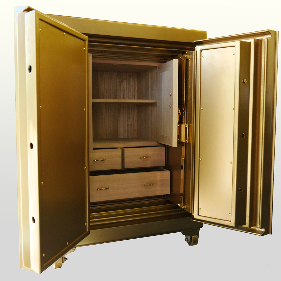 古典金庫 5号 両開 ゴールド (Ａ) [CS27-NT]