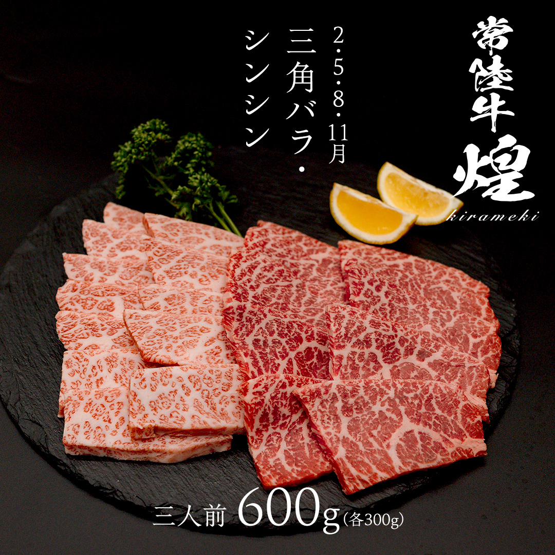 【定期便】＜全3回＞ 【 常陸牛 煌 】 焼肉 希少部位 堪能セット 約3人前 (茨城県共通返礼品)  牛肉 ブランド牛 きらめき 和牛 A5 黒毛和牛 国産黒毛和牛 国産牛 希少 贈答 ギフト [BX154-NT]