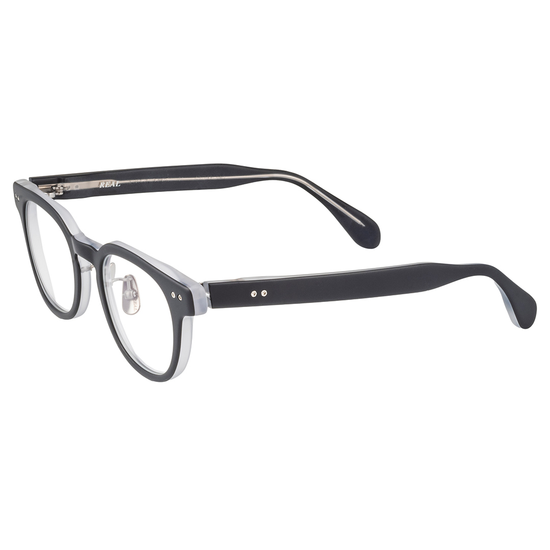 【 リアル メガネ タートル 】ＲＥＡＬ 温故知新 若狭 弐 カラー01  度無しブルーライトカットレンズ＆老眼レンズ対応 眼鏡 メガネフレーム 国産 鯖江製 [DU65-NT]