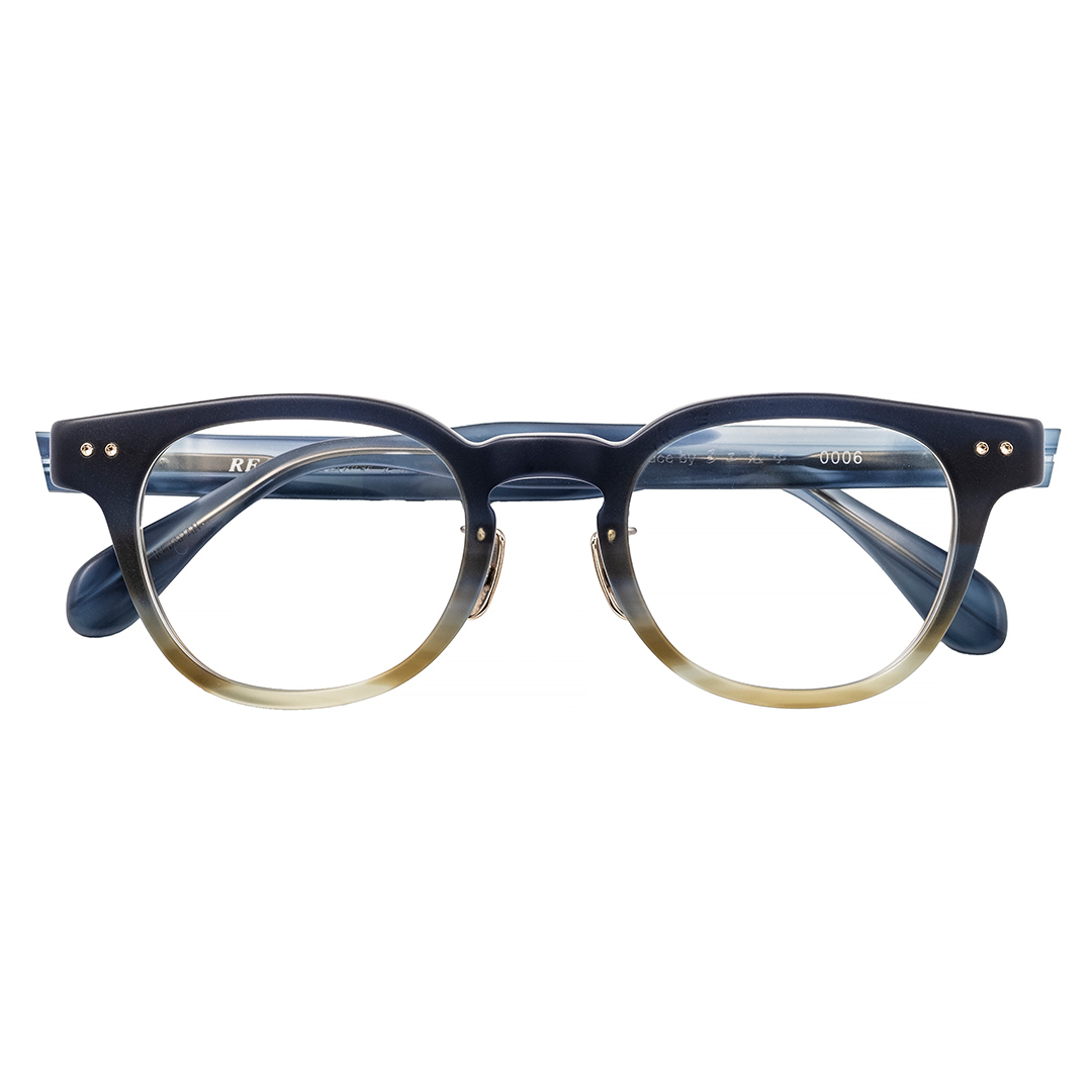 【 リアル メガネ タートル 】ＲＥＡＬ 温故知新 若狭 弐 カラー02  度無しブルーライトカットレンズ＆老眼レンズ対応 眼鏡 メガネフレーム 国産 鯖江製 [DU66-NT]