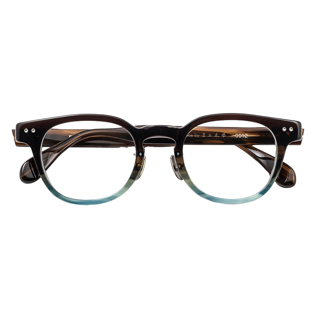 【 リアル メガネ タートル 】ＲＥＡＬ 温故知新 若狭 弐 カラー04  度無しブルーライトカットレンズ＆老眼レンズ対応 眼鏡 メガネフレーム 国産 鯖江製 [DU68-NT]