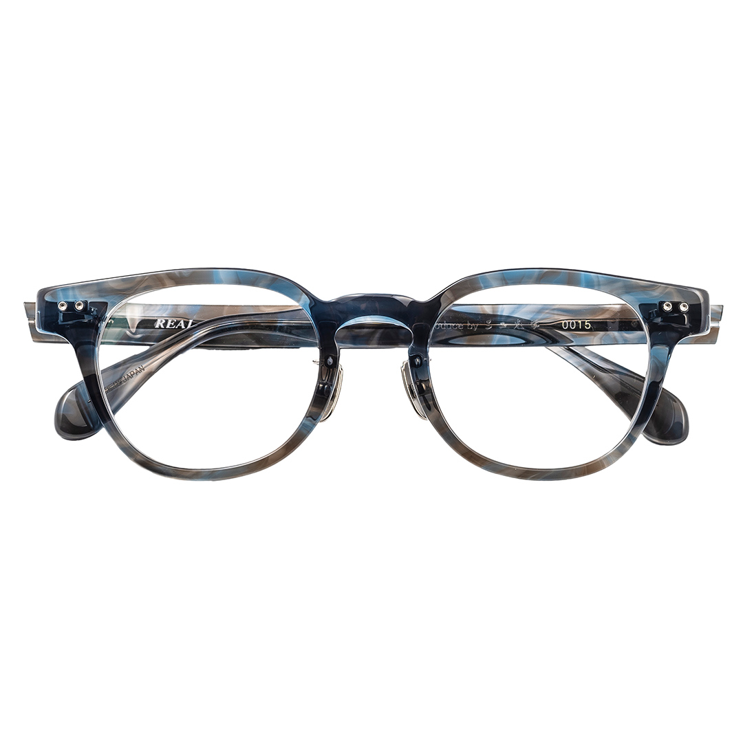 【 リアル メガネ タートル 】ＲＥＡＬ 温故知新 若狭 弐 カラー05  度無しブルーライトカットレンズ＆老眼レンズ対応 眼鏡 メガネフレーム 国産 鯖江製 [DU69-NT]
