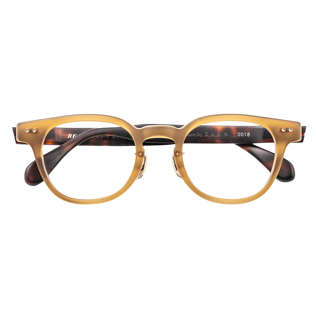 【 リアル メガネ タートル 】ＲＥＡＬ 温故知新 若狭 弐 カラー06  度無しブルーライトカットレンズ＆老眼レンズ対応 眼鏡 メガネフレーム 国産 鯖江製 [DU70-NT]