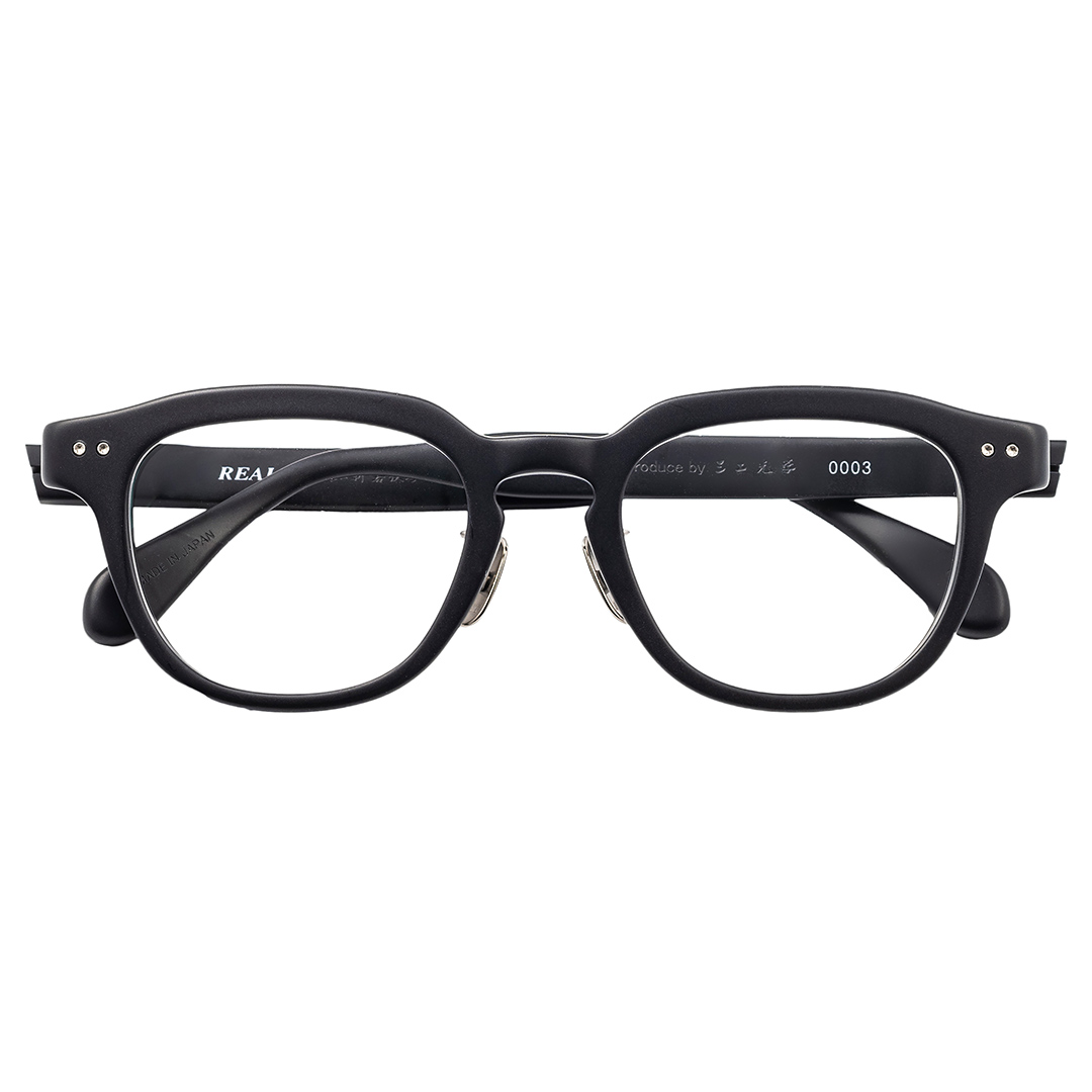【 リアル メガネ タートル 】ＲＥＡＬ 温故知新 若狭 参 カラー01  度無しブルーライトカットレンズ＆老眼レンズ対応 眼鏡 メガネフレーム 国産 鯖江製 [DU71-NT]