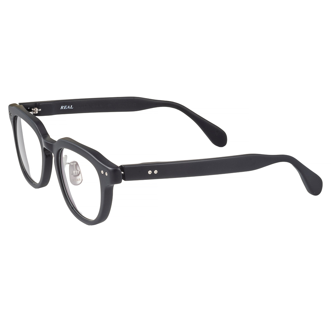 【 リアル メガネ タートル 】ＲＥＡＬ 温故知新 若狭 参 カラー01  度無しブルーライトカットレンズ＆老眼レンズ対応 眼鏡 メガネフレーム 国産 鯖江製 [DU71-NT]