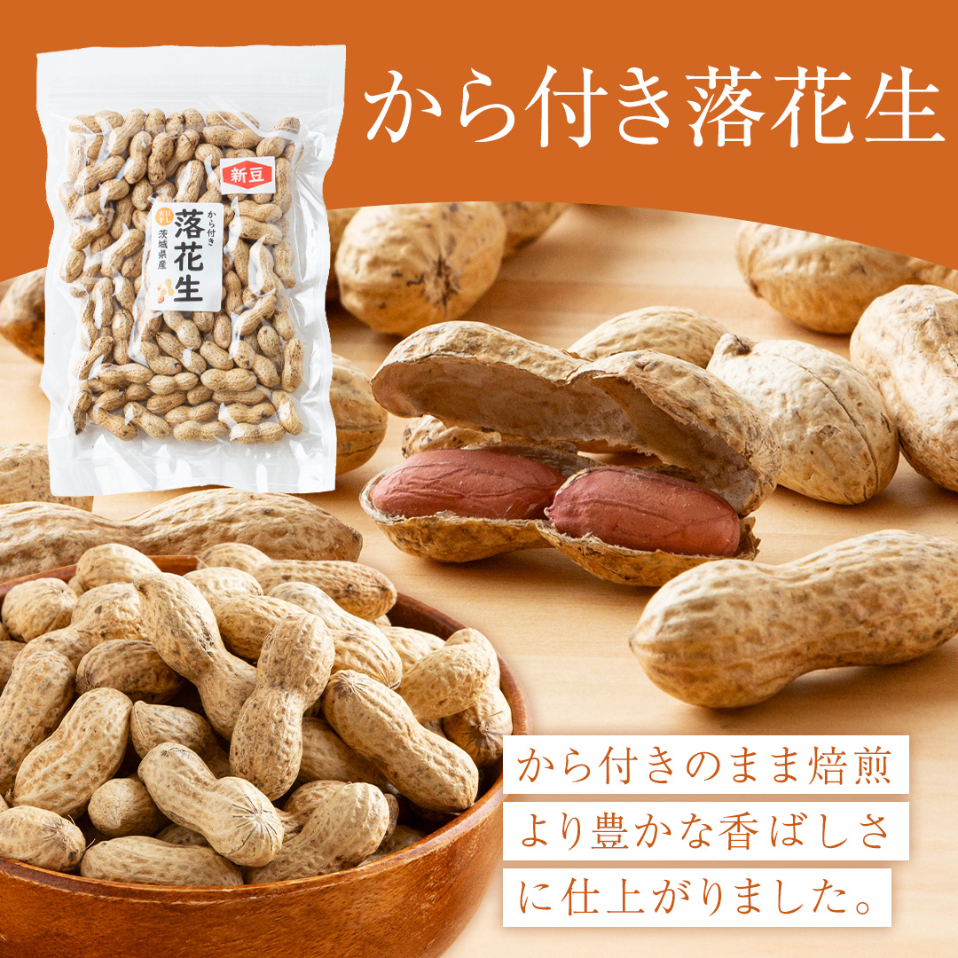 から付き落花生 味付落花生 贅沢セット （合計600g） 煎りざや落花生 おつまみ おやつ ピーナッツ 殻付き ナカテユタカ [EH19-NT]