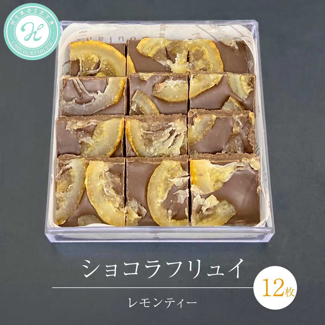 ショコラフリュイ レモンティー 12枚 チョコレート チョコ スイーツ デザート 高級 ギフト 贈り物 お礼 プレゼント 手土産 お菓子 [DJ55-NT]