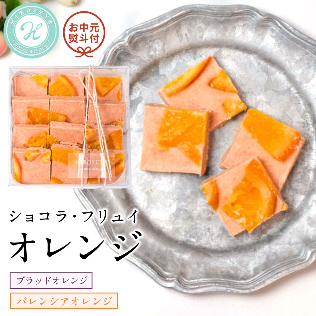 【お中元熨斗付】 ショコラフリュイ オレンジ チョコレート チョコ スイーツ デザート 高級 ギフト 贈り物 お礼 プレゼント 手土産 お菓子 [DJ38-NT]